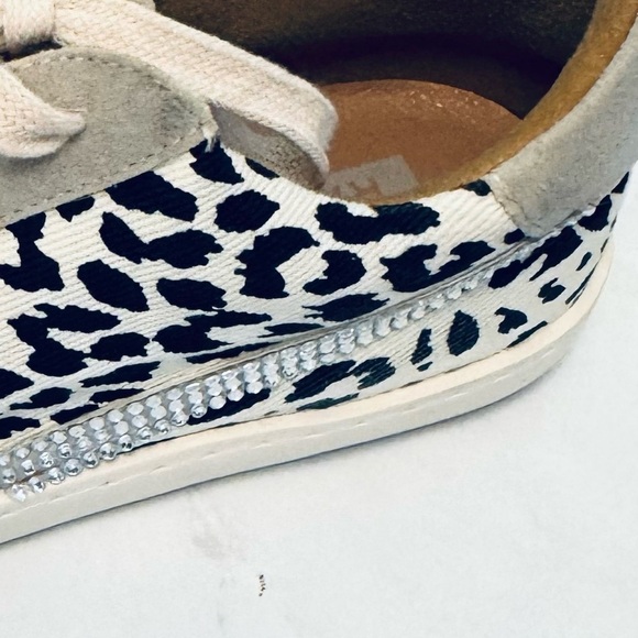 Customized Rhinestone Gray Leopard Platform Sneakers..Bling, Bling! - Picture 4 of 17